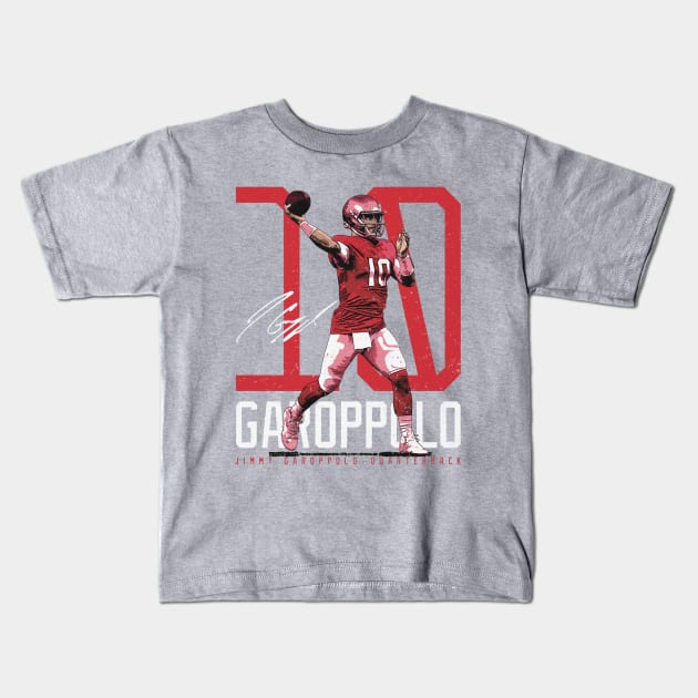 Jimmy Garoppolo San Francisco Bold Number Kids T-Shirt by Chunta_Design